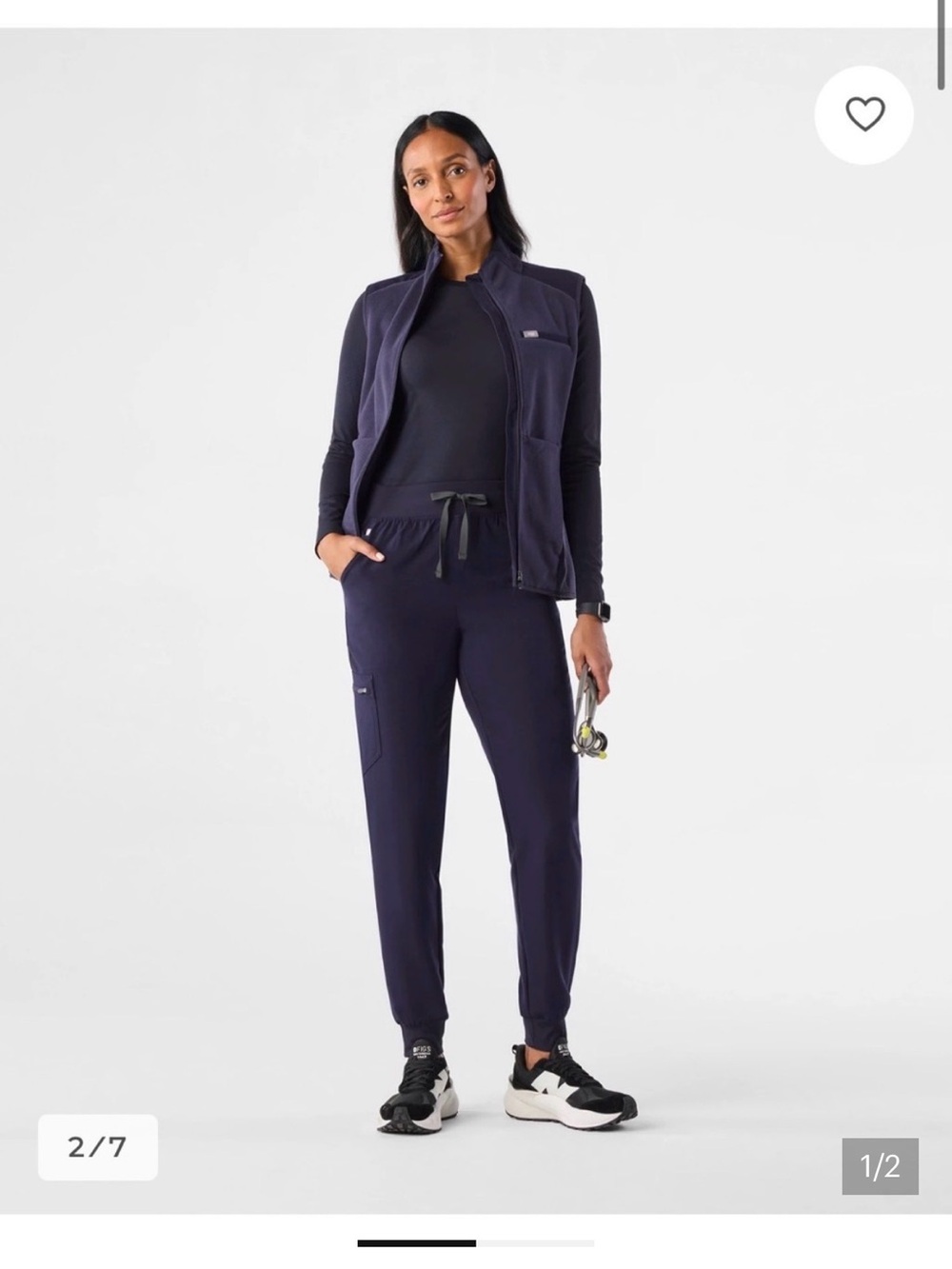 Figs Zamora Navy Jogger Scrub Bottoms